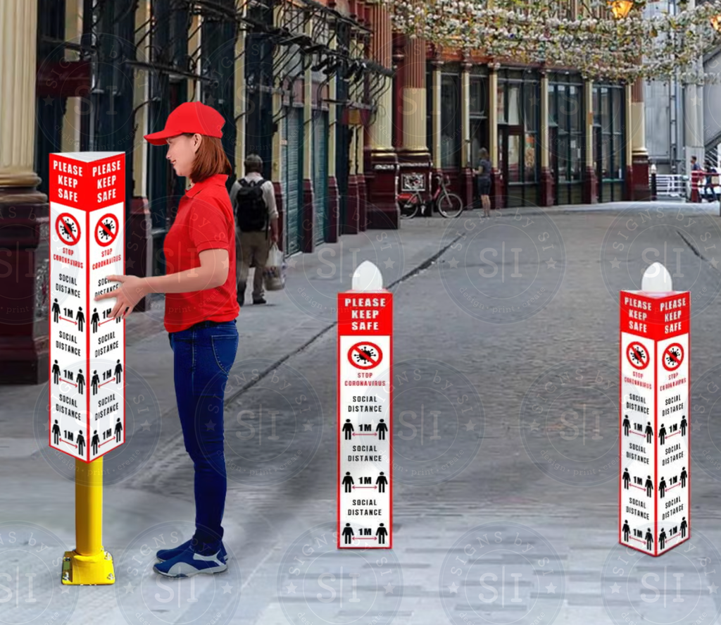 Restaurant | Retail Triangular Bollard Covers