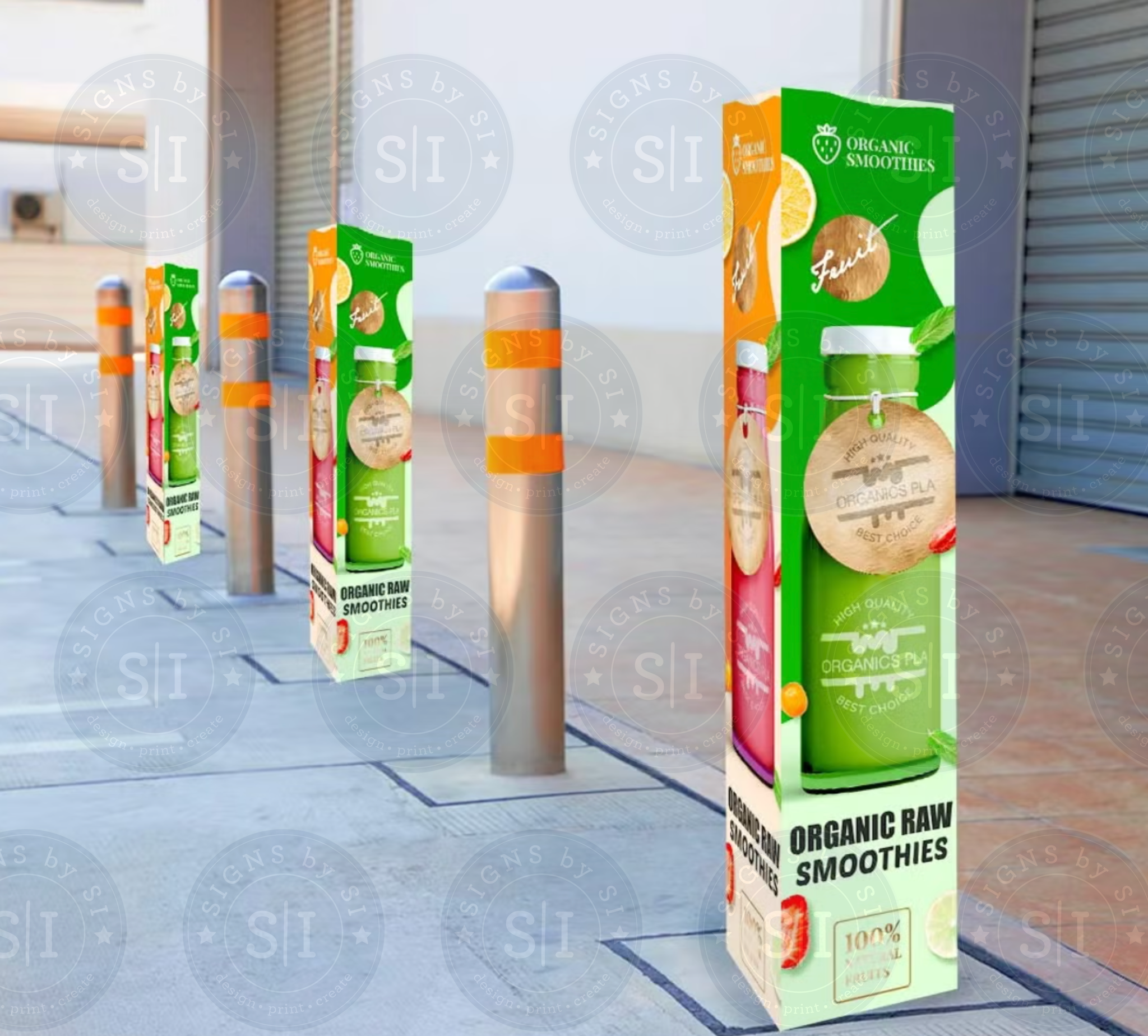 Restaurant | Retail Triangular Bollard Covers